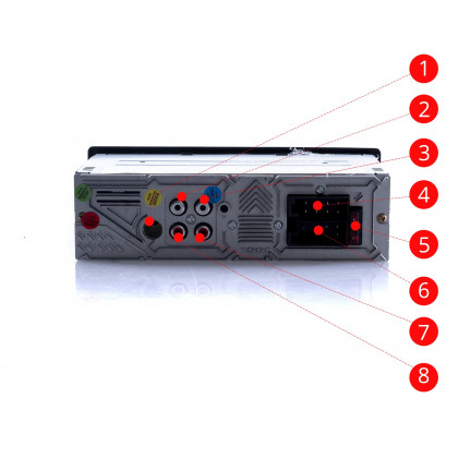 EPCR05B CAR RADIO 1 DIN USB MICRO SD BT - MODRÝ