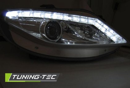 Přední světla s LED SEAT Ibiza 6J 08-12 chromová