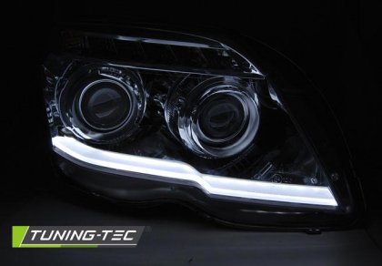 Přední světla s LED TubeLights Mercedes-Benz GLK X204 08-12 chrom