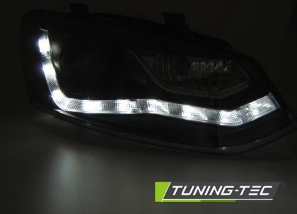 Přední světla s LED VW Polo 6R 09-14 černá