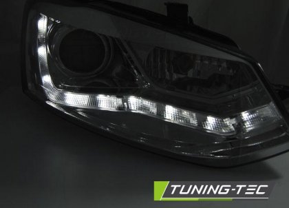 Přední světla s LED VW Polo 6R 09-14 chromová