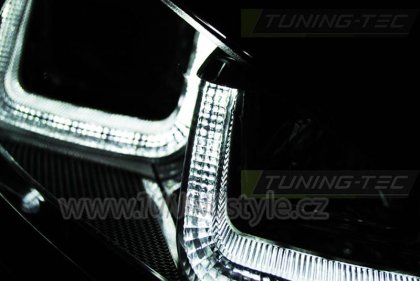 Přední světla U-LED BAR denní světla VW Golf 7 12- černá, chrom line