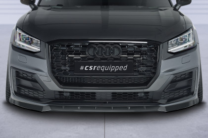 Spoiler pod přední nárazník CSR CUP pro Audi Q2 (Typ GA) S-Line - carbon look matný