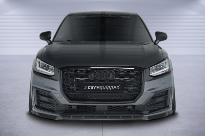 Spoiler pod přední nárazník CSR CUP pro Audi Q2 (Typ GA) S-Line - carbon look matný