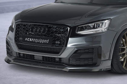 Spoiler pod přední nárazník CSR CUP pro Audi Q2 (Typ GA) S-Line - černý matný