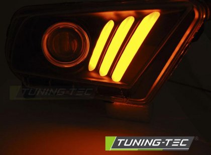 Přední světla U-LED BAR DTS Ford Mustang V 10-13 chrom