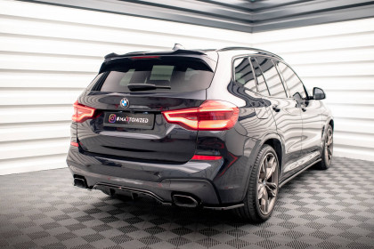 Spoiler zadního nárazníku BMW X3 M40d G01 černý lesklý plast