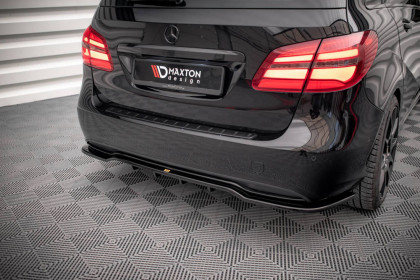 Spoiler zadního nárazníku Mercedes-Benz B W246 Facelift černý lesklý plast