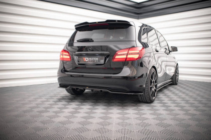 Spoiler zadního nárazníku Mercedes-Benz B W246 Facelift černý lesklý plast