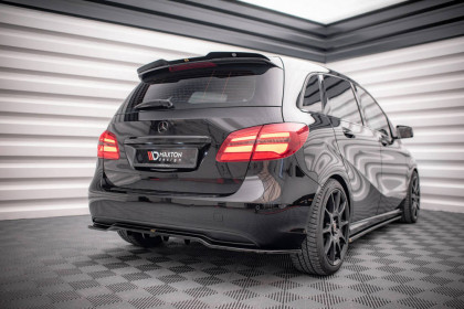 Prodloužení spoileru Mercedes-Benz B W246 Facelift Facelift černý lesklý plast