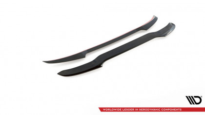 Prodloužení spoileru V.1 Peugeot 208 Mk2 černý lesklý plast