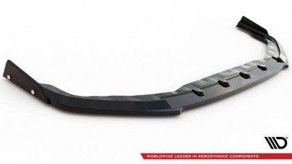Spojler pod nárazník lipa + Flaps Nissan GTR R35 Facelift černý lesklý plast