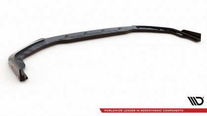 Spojler pod nárazník lipa + Flaps Nissan GTR R35 Facelift černý lesklý plast
