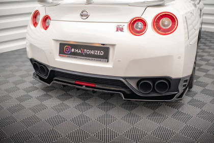 Spoiler zadního nárazníku Nissan GTR R35 Facelift černý lesklý plast