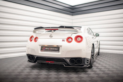 Spoiler zadního nárazníku Nissan GTR R35 Facelift černý lesklý plast