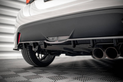 Spoiler zadního nárazníku V.2 Toyota Yaris Mk4 černý lesklý plast