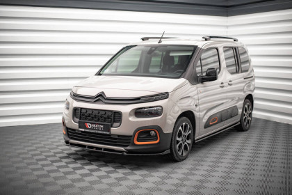 Spojler pod nárazník lipa Citroen Berlingo Mk3 černý lesklý plast