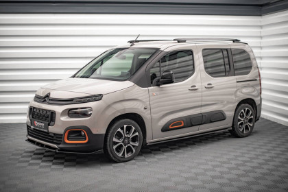 Prahové lišty Citroen Berlingo Mk3 černý lesklý plast