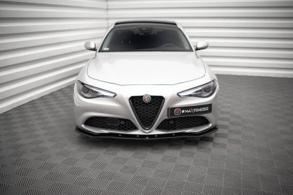 Spojler pod nárazník lipa V.1 Alfa Romeo Giulia Sport černý lesklý plast