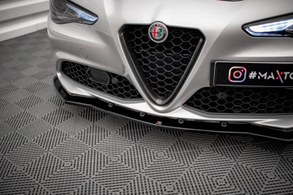 Spojler pod nárazník lipa V.1 Alfa Romeo Giulia Sport černý lesklý plast