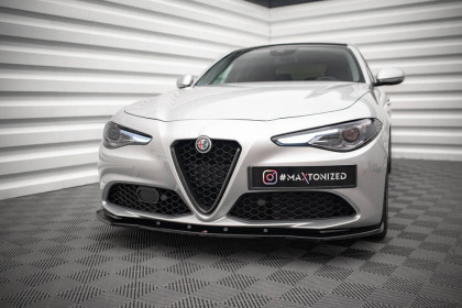 Spojler pod nárazník lipa V.1 Alfa Romeo Giulia Sport černý lesklý plast