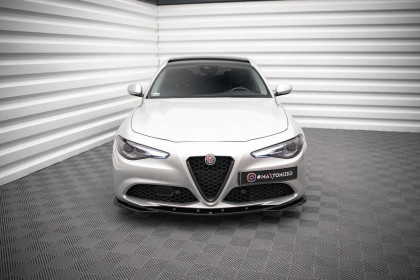 Spojler pod nárazník lipa V.2 Alfa Romeo Giulia Sport černý lesklý plast