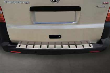 Nerezová ochranná lišta zadního nárazníku Avisa VW Transporter T5 2003-2015 stříbrná