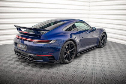 Prahové lišty V.2 Porsche 911 Carrera Aero 992 černý lesklý plast