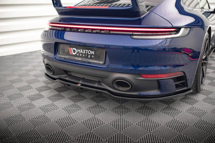 Spoiler zadního nárazníku V.1 Porsche 911 Carrera Aero 992 černý lesklý plast