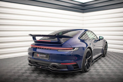 Prodloužení spoileru Porsche 911 Carrera Aero 992 černý lesklý plast