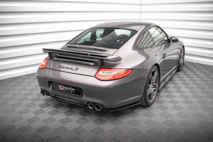 Splittery zadní boční Porsche 911 Carrera / Carrera GTS 997 Facelift černý lesklý plast