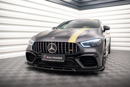 Spojler pod nárazník lipa V.3 Mercedes-AMG GT 63S 4-Door Coupe Aero černý lesklý plast