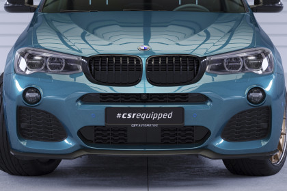 Spoiler pod přední nárazník CSR CUP pro BMW X4 (F26) M-Paket - černý matný