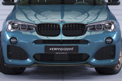 Spoiler pod přední nárazník CSR CUP pro BMW X4 (F26) M-Paket - černý lesklý