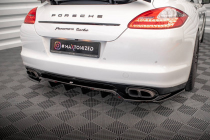 Spoiler zadního nárazníku Porsche Panamera Turbo 970 černý lesklý plast