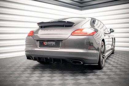 Spoiler zadního nárazníku Porsche Panamera / Panamera Diesel 970 černý lesklý plast