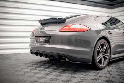 Spoiler zadního nárazníku Porsche Panamera / Panamera Diesel 970 černý lesklý plast