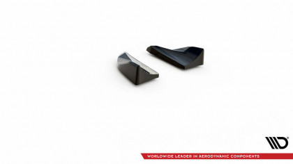 Splittery zadní boční Porsche Macan Mk1 černý lesklý plast