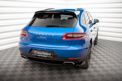 Spoiler zadního nárazníku Porsche Macan Mk1 černý lesklý plast