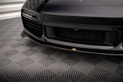 Spojler pod nárazník lipa Porsche 911 Turbo S 992 černý lesklý plast