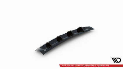 Spoiler zadního nárazníku Porsche Cayenne Mk2 černý lesklý plast