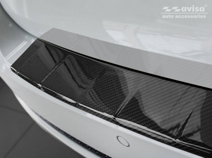 Ochranná lišta zadního nárazníku AUDI  A4 B9 Avant  2015-2019 karbonová
