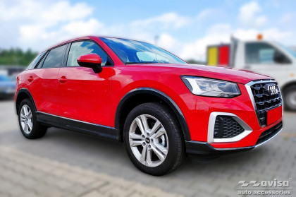 Nerezová ochranná lišta zadního nárazníku AUDI Q2 crossover 2020- stříbrná