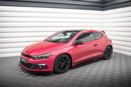 Prahové lišty Volkswagen Scirocco Mk3 černý lesklý plast