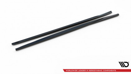 Prahové lišty Volkswagen Scirocco Mk3 černý lesklý plast