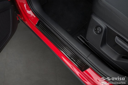 Prahové ochranné nerezové lišty Avisa Audi Q2 2020-  Special edition černé
