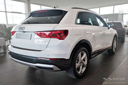 Nerezová ochranná lišta zadního nárazníku AUDI Q3 2018- černá