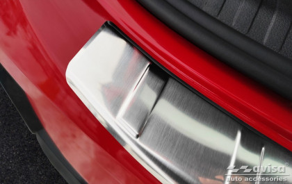 Nerezová ochranná lišta zadního nárazníku Audi Q3 II Sportback 2019- stříbrná