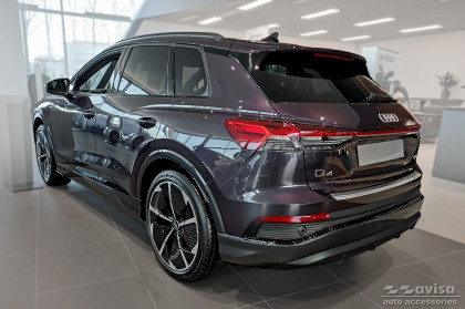 Nerezová ochranná lišta zadního nárazníku pro AUDI Q4 E-Tron 2021- stříbrná