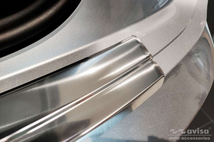 Nerezová ochranná lišta zadního nárazníku pro AUDI Q5 Sportback / S-line 2020- stříbrná